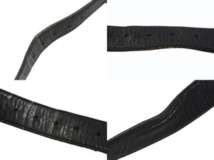 CHROME HEARTS クロムハーツ 3PC Classic 3PC belt ベルト ブラック レザー シルバー925 美品 中古 4b006567