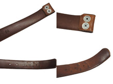 Load image into Gallery viewer, CHROME HEARTS クロムハーツ ベルト ストラップ サイズ34 フローラル ブラウン レザー シルバー925 美品 中古 4b006569