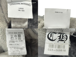 CHROME HEARTS クロムハーツ Y NOT スウェットパンツ サイズL CHプラスパッチ ダガージップ グレー 刺繍 美品 中古 4b006570 
