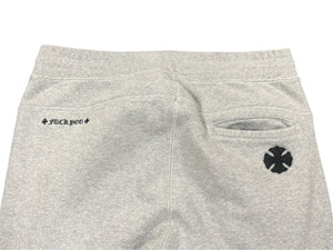CHROME HEARTS クロムハーツ Y NOT スウェットパンツ サイズL CHプラスパッチ ダガージップ グレー 刺繍 美品 中古 4b006570 