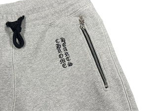 CHROME HEARTS クロムハーツ Y NOT スウェットパンツ サイズL CHプラスパッチ ダガージップ グレー 刺繍 美品 中古 4b006570 