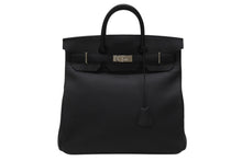 Load image into Gallery viewer, 新品同様 HERMES エルメス ハンドバッグ オータクロア40 ブラック U刻印 トゴ パラジウム金具 中古 4b006571