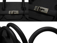 Load image into Gallery viewer, 新品同様 HERMES エルメス ハンドバッグ オータクロア40 ブラック U刻印 トゴ パラジウム金具 中古 4b006571