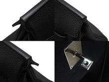 Load image into Gallery viewer, 新品同様 HERMES エルメス ハンドバッグ オータクロア40 ブラック U刻印 トゴ パラジウム金具 中古 4b006571