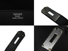 Load image into Gallery viewer, 新品同様 HERMES エルメス ハンドバッグ オータクロア40 ブラック U刻印 トゴ パラジウム金具 中古 4b006571