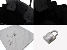 Load image into Gallery viewer, 新品同様 HERMES エルメス ハンドバッグ オータクロア40 ブラック U刻印 トゴ パラジウム金具 中古 4b006571