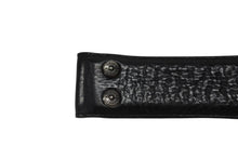 Load image into Gallery viewer, CHROME HEARTS クロムハーツ ベルト ストラップ サイズ32 フローラル ブラック レザー シルバー925 美品 中古 4b006572