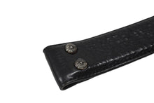 Load image into Gallery viewer, CHROME HEARTS クロムハーツ ベルト ストラップ サイズ32 フローラル ブラック レザー シルバー925 美品 中古 4b006572