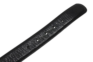 CHROME HEARTS クロムハーツ ベルト ストラップ サイズ32 フローラル ブラック レザー シルバー925 美品 中古 4b006572