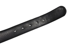 Load image into Gallery viewer, CHROME HEARTS クロムハーツ ベルト ストラップ サイズ32 フローラル ブラック レザー シルバー925 美品 中古 4b006572