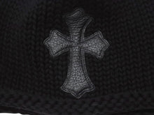画像をギャラリービューアに読み込む, 同様に CHROME HEARTS クロムハーツ クロスパッチ ニットキャップ ビーニー カシミヤ レザー シルバー925 ブラック ONE SIZE 中古 4b006574 