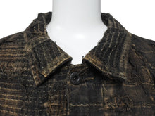 Load image into Gallery viewer, 新品未使用 KAPITAL キャピタル 25SS BLACK TEA-CORE BORO SPRING 1ST JKT ボロ ジャケット ブラック コットン EK-1694LJ サイズXXL 中古 4b006594