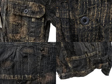 Load image into Gallery viewer, 新品未使用 KAPITAL キャピタル 25SS BLACK TEA-CORE BORO SPRING 1ST JKT ボロ ジャケット ブラック コットン EK-1694LJ サイズXXL 中古 4b006594