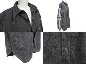 極美品 KAPITAL キャピタル GRANDRELLE 2TONES BONE PATCH VENTILATOR WORKSHIRT 長袖シャツ K2504LS143 サイズXL チャコール 中古 4b006595