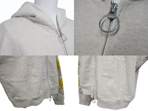 新品未使用 KAPITAL キャピタル ZIP UP GYM HOODIE ジップアップ ジム パーカー オフホワイト クッキー コットン K2502LC011 サイズ4 中古 4b006597