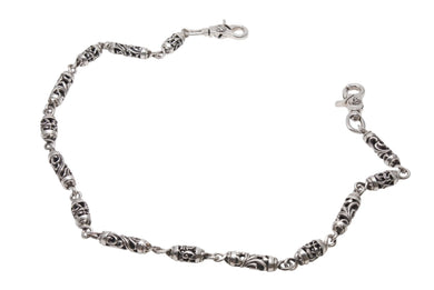 極美品 CHROME HEARTS クロムハーツ 2クリップ ケルティックローラー ウォレットチェーン 重量約364.5g 14中古リンク 4b006600 