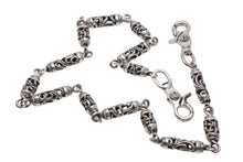 画像をギャラリービューアに読み込む, 極美品 CHROME HEARTS クロムハーツ 2クリップ ケルティックローラー ウォレットチェーン 重量約364.5g 14中古リンク 4b006600 