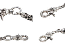 画像をギャラリービューアに読み込む, 極美品 CHROME HEARTS クロムハーツ 2クリップ ケルティックローラー ウォレットチェーン 重量約364.5g 14中古リンク 4b006600 