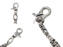 画像をギャラリービューアに読み込む, 極美品 CHROME HEARTS クロムハーツ 2クリップ ケルティックローラー ウォレットチェーン 重量約364.5g 14中古リンク 4b006600 