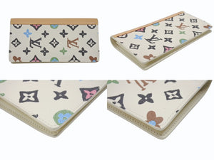 極美品 ルイ ヴィトン クリエイター ルイ ヴィトン × タイラーザ ポルトフォイユ ブラザ NM 長財布 モノグラム クラギー M83335 バニラ 中古 4b006605 