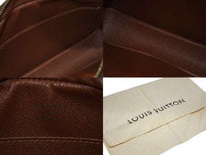 新品同様 LOUIS VUITTON ルイヴィトン ポシェットシテ ワンショルダーバッグ M51183 モノグラムキャンバス レザー ブラウン 中古 4b006607