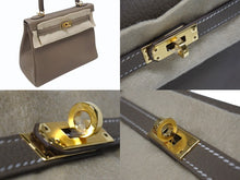 Load image into Gallery viewer, 新品未使用 HERMES エルメス KELLY ケリー25 2WAYハンドバッグ 内縫い トゴ エトゥープ ゴールド金具 W刻印 4b006610