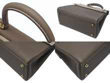 Load image into Gallery viewer, 新品未使用 HERMES エルメス KELLY ケリー25 2WAYハンドバッグ 内縫い トゴ エトゥープ ゴールド金具 W刻印 4b006610