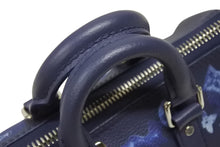 Load image into Gallery viewer, 新品同様 LOUIS VUITTON ルイヴィトン ウォーターカラー モノグラム ブルー キーポルXS M57844 中古 4b006611