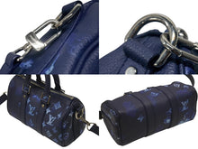 Load image into Gallery viewer, 新品同様 LOUIS VUITTON ルイヴィトン ウォーターカラー モノグラム ブルー キーポルXS M57844 中古 4b006611