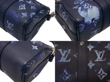 Load image into Gallery viewer, 新品同様 LOUIS VUITTON ルイヴィトン ウォーターカラー モノグラム ブルー キーポルXS M57844 中古 4b006611