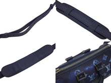Load image into Gallery viewer, 新品同様 LOUIS VUITTON ルイヴィトン ウォーターカラー モノグラム ブルー キーポルXS M57844 中古 4b006611