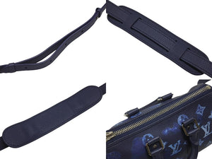 新品同様 LOUIS VUITTON ルイヴィトン ウォーターカラー モノグラム ブルー キーポルXS M57844 中古 4b006611