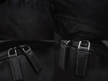 Load image into Gallery viewer, PRADA プラダ リュック バックパック 2VZ066 トライアングルロゴ ナイロン ブラック シルバー金具 美品 中古 4b006621