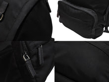 Load image into Gallery viewer, PRADA プラダ リュック バックパック 2VZ066 トライアングルロゴ ナイロン ブラック シルバー金具 美品 中古 4b006621