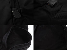 Load image into Gallery viewer, PRADA プラダ リュック バックパック 2VZ066 トライアングルロゴ ナイロン ブラック シルバー金具 美品 中古 4b006621