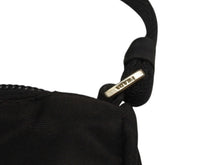 Load image into Gallery viewer, PRADA プラダ ハンドバッグ アクセサリーポーチ トライアングルロゴ イタリア製 ナイロン ブラック シルバー金具 美品 中古 4b006625