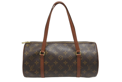 極美品 LOUIS VUITTON ルイヴィトン パピヨンGM 横幅30cm ハンドバッグ M51365 モノグラム 筒型 旧型 ゴールド金具 中古 4b006626