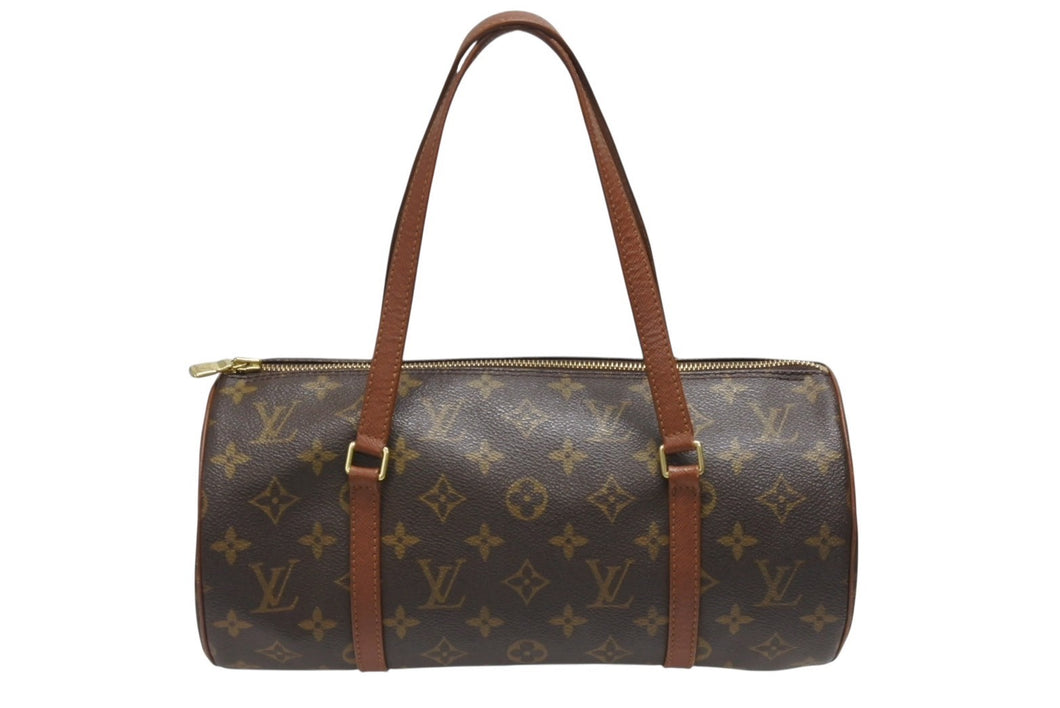 極美品 LOUIS VUITTON ルイヴィトン パピヨンGM 横幅30cm ハンドバッグ M51365 モノグラム 筒型 旧型 ゴールド金具 中古 4b006626