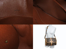 Load image into Gallery viewer, LOUIS VUITTON ルイヴィトン モノグラム マルヌ ショルダーバッグ ブラウン ロゴ 鞄 PVC レザー M51369 ゴールド金具 良品 中古 4b006628