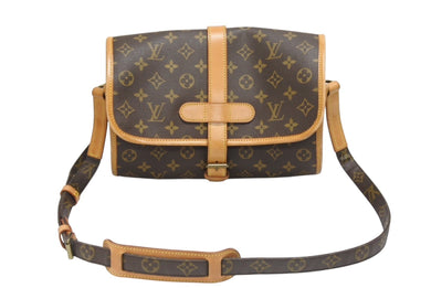 LOUIS VUITTON ルイヴィトン モノグラム マルヌ ショルダーバッグ ブラウン ロゴ 鞄 PVC レザー M51369 ゴールド金具 良品 中古 4b006628