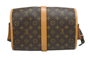 LOUIS VUITTON ルイヴィトン モノグラム マルヌ ショルダーバッグ ブラウン ロゴ 鞄 PVC レザー M51369 ゴールド金具 良品 中古 4b006628