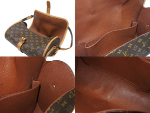 LOUIS VUITTON ルイヴィトン モノグラム マルヌ ショルダーバッグ ブラウン ロゴ 鞄 PVC レザー M51369 ゴールド金具 良品 中古 4b006628