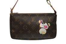 Load image into Gallery viewer, 極美品 LOUIS VUITTON ルイヴィトン ポシェット アクセソワール パンダ M51981 モノグラム アクセポ ハンドバッグ 村上隆 中古 4b006629