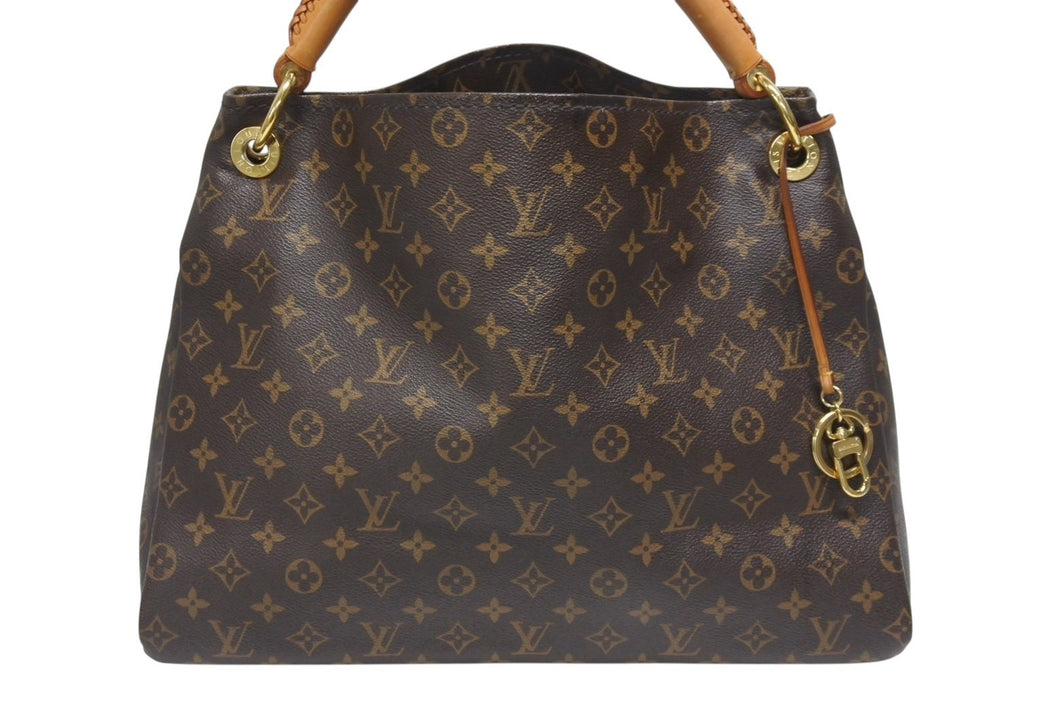 LOUIS VUITTON ルイヴィトン アーツィーMM トートバッグ M40249 モノグラム PVC レザー ゴールド金具 美品 中古 4b006630