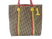 Load image into Gallery viewer, CHRISTIAN DIOR クリスチャンディオール ラスタライン トロッター トートバッグ 11-MA-0034 ベージュ ラスタカラー 美品 中古 4b006634