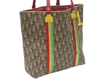 Load image into Gallery viewer, CHRISTIAN DIOR クリスチャンディオール ラスタライン トロッター トートバッグ 11-MA-0034 ベージュ ラスタカラー 美品 中古 4b006634