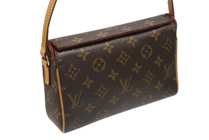 LOUIS VUITTON ルイヴィトン ハンドバッグ レシタル モノグラムキャンバス M51900 ゴールド金具 ブラウン 美品 中古 4b006635