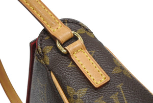 LOUIS VUITTON ルイヴィトン ハンドバッグ レシタル モノグラムキャンバス M51900 ゴールド金具 ブラウン 美品 中古 4b006635