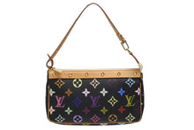 Load image into Gallery viewer, 新品同様 LOUIS VUITTON ルイヴィトン ポシェットアクセソワール アクセサリーポーチ M92648 モノグラム マルチカラー ブラック 中古 4b006636