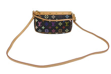 Load image into Gallery viewer, 新品同様 LOUIS VUITTON ルイヴィトン ポシェットアクセソワール アクセサリーポーチ M92648 モノグラム マルチカラー ブラック 中古 4b006636
